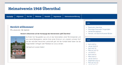 Desktop Screenshot of heimatverein-uebernthal.de