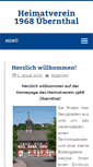 Mobile Screenshot of heimatverein-uebernthal.de