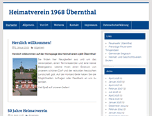 Tablet Screenshot of heimatverein-uebernthal.de
